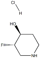 (3S,4S)-3-fluoropiperidin-4-ol hydrochloride Structure
