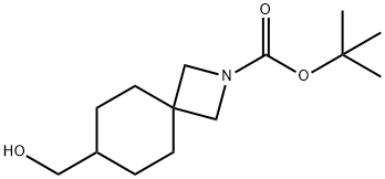 tert-butyl 7-(hydroxymethyl)-2-azaspiro[3.5]nonane-2-carboxylate 구조식 이미지