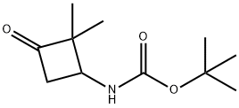 tert-butyl N-(2,2-dimethyl-3-oxocyclobutyl)carbamate 구조식 이미지