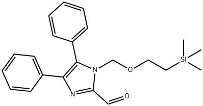 4,5-Diphenyl-1-[[2-(trimethylsilyl)ethoxy]methyl]-1H-imidazole-2-carbaldehyde 구조식 이미지