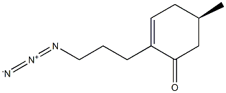 (R)-2-(3-azidopropyl)-5-methylcyclohex-2-en-1-one 구조식 이미지