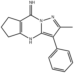 2-methyl-3-phenyl-6,7-dihydro-4H-cyclopenta[d]pyrazolo[1,5-a]pyrimidin-8(5H)-imine Structure