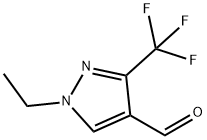 1-Ethyl-3-(trifluoromethyl)pyrazole-4-carbaldehyde Structure