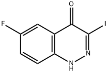 6-Fluoro-3-iodo-1H-cinnolin-4-one 구조식 이미지