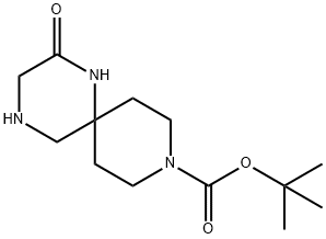 Tert-Butyl 2-Oxo-1,4,9-Triazaspiro[5.5]Undecane-9-Carboxylate 구조식 이미지