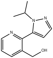 [2-[1-(propan-2-yl)-1H-pyrazol-5-yl]pyridin-3-yl]methanol Structure