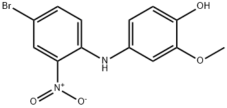 4-((4-Bromo-2-nitrophenyl)amino)-2-methoxyphenol Structure