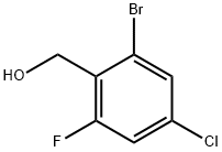 (2-Bromo-4-chloro-6-fluorophenyl)methanol 구조식 이미지