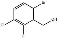 (6-Bromo-3-chloro-2-fluorophenyl)methanol Structure