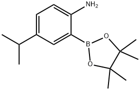 2-Amino-5-isopropylphenylboronic acid pinacol ester Structure