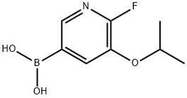 2-Fluoro-3-isopropoxypyridine-5-boronic acid Structure