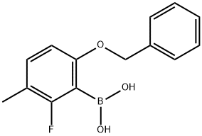 6-Benzyloxy-2-fluoro-3-methylphenylboronic acid Structure