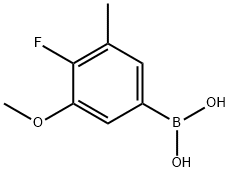 4-Fluoro-3-methoxy-5-methylphenylboronic acid Structure