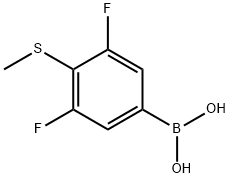 3,5-Difluoro-4-(methylthio)phenylboronic acid Structure