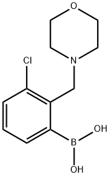 3-Chloro-2-(morpholinomethyl)phenylboronic acid Structure