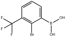 2-Bromo-3-trifluoromethylphenylboronic acid Structure