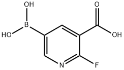2-Fluoro-3-carboxypyridine-5-boronic acid Structure