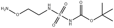 N-[[[2-(Aminooxy)ethyl]amino]sulfonyl]carbamic acid 1,1-dimethylethyl ester 구조식 이미지