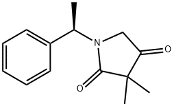 3,3-dimethyl-1-[(1R)-1-phenylethyl]pyrrolidine-2,4-dione Structure