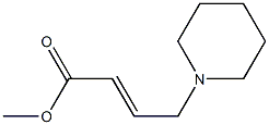 2-Butenoic acid, 4-(1-piperidinyl)-, methyl ester, (2E)- Structure