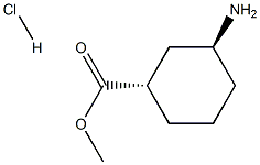 methyl (1S,3S)-3-aminocyclohexane-1-carboxylate hydrochloride Structure