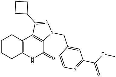 Methyl 4-((1-cyclobutyl-4-oxo-4,5,6,7,8,9-hexahydro-3H-pyrazolo[3,4-c]quinolin-3-yl)methyl)picolinate Structure