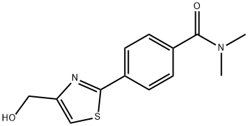 4-(4-Hydroxymethyl-thiazol-2-yl)-N,N-dimethyl-benzamide Structure