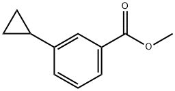 Benzoic acid, 3-cyclopropyl-, methyl ester 구조식 이미지