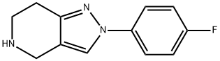 2-(4-Fluoro-phenyl)-4,5,6,7-tetrahydro-2H-pyrazolo[4,3-c]pyridine 구조식 이미지