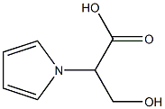 3-hydroxy-2-(1H-pyrrol-1-yl)propanoic acid Structure