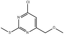 4-Chloro-6-(methoxymethyl)-2-(methylthio)pyrimidine Structure
