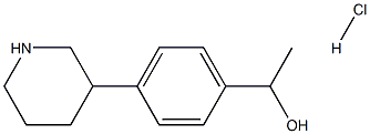 1-(4-(piperidin-3-yl)phenyl)ethan-1-ol hydrochloride 구조식 이미지