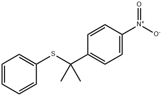 ALPHA,ALPHA-DIMETHYL-4-NITROBENZYL PHENYL SULFIDE Structure