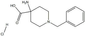 4-amino-1-benzylpiperidine-4-carboxylic acid hydrochloride Structure