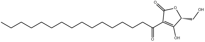 (R)-4-Hydroxy-5-(hydroxymethyl)-3-(1-oxohexadecyl)-2(5H)-furanone Structure