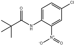 4'-CHLORO-2,2-DIMETHYL-2'-NITROPROPIONANILIDE Structure