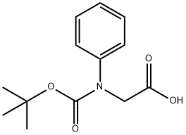 2-[N-[(2-methylpropan-2-yl)oxycarbonyl]anilino]acetic acid 구조식 이미지