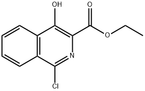 ethyl 1-chloro-4-hydroxyisoquinoline-3-carboxylate Structure