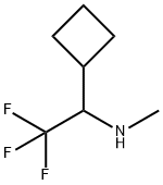 (1-Cyclobutyl-2,2,2-Trifluoroethyl)(Methyl)Amine 구조식 이미지