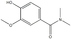 4-hydroxy-3-methoxy-N,N-dimethylbenzamide Structure