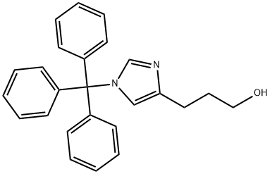 1H-Imidazole-4-propanol, 1-(triphenylmethyl)-
 Structure