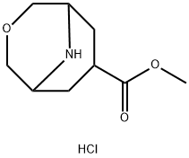 Methyl 3-oxa-9-azabicyclo[3.3.1]nonane-7-carboxylate hydrochloride Structure