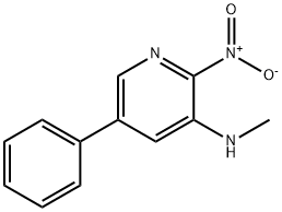 N-methyl-2-nitro-5-phenylpyridin-3-amine Structure