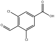 3,5-dichloro-4-formylbenzoic acid Structure