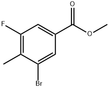 Methyl 3-bromo-5-fluoro-4-methylbenzoate 구조식 이미지