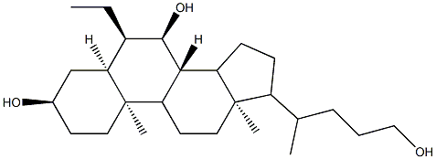 Obeticholic Acid Impurity 13 구조식 이미지