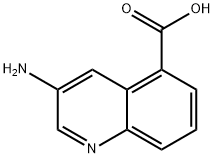 3-aminoquinoline-5-carboxylic acid 구조식 이미지