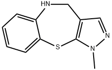 1-methyl-4,5-dihydro-1H-benzo[b]pyrazolo[4,3-f][1,4]thiazepine Structure