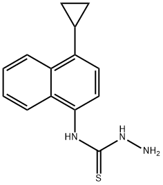 Hydrazinecarbothioamide,N-(4-cyclopropyl-1-naphthalenyl)- 구조식 이미지