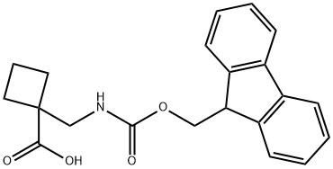 1-[(Fmoc-amino)methyl]-cyclobutanecarboxylicacid Structure